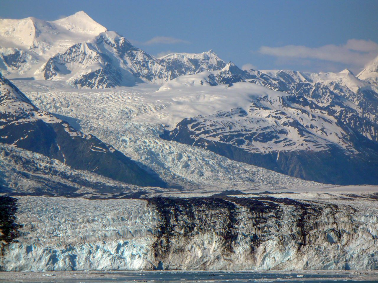 Closer shot of Harvard Glacier