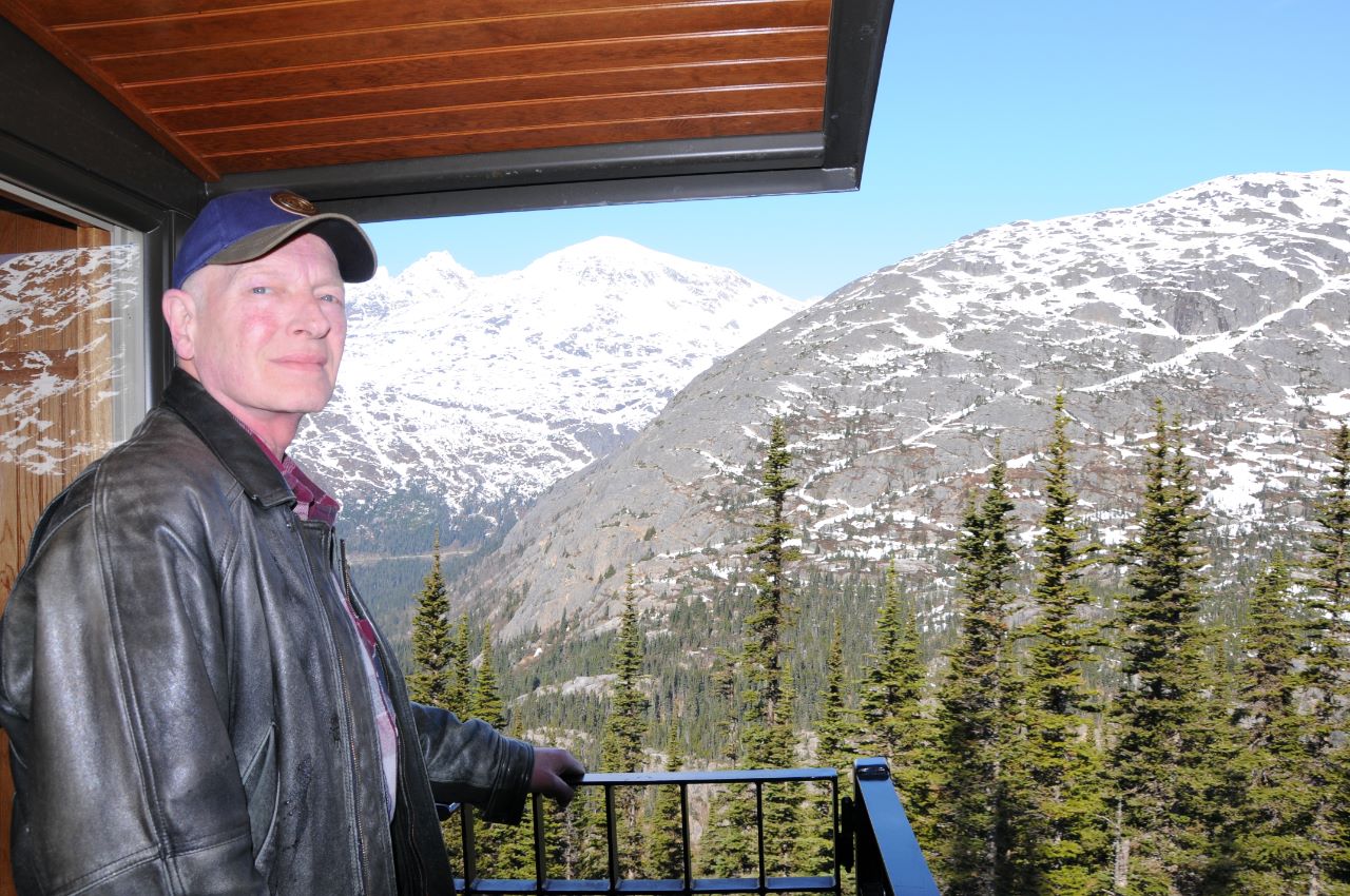 My dad on the White Pass Railway