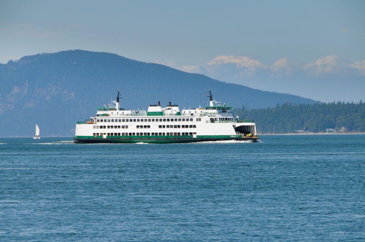 Ferry on the way to Orcas Island