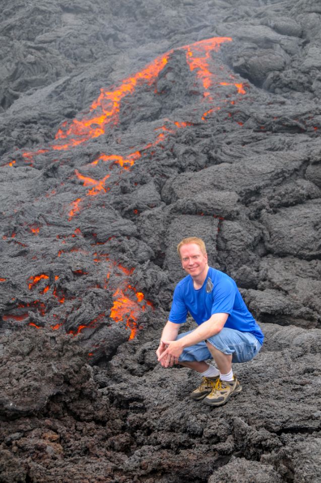 Imagine walking up to a bon fire until you feel a wall of heat.  Just like this without the flames.